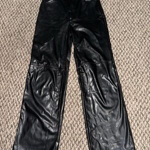 Black Leather Pants